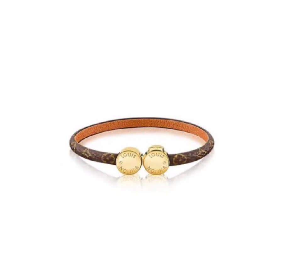Louis Vuitton Monogram Leather Bracelet